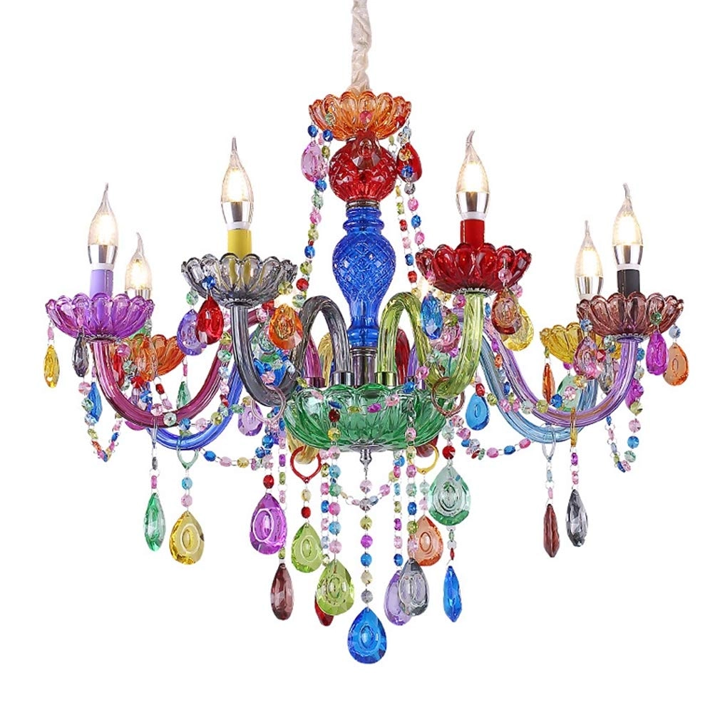 LANMOU Crystal Chandelier - 6 Lights E14
