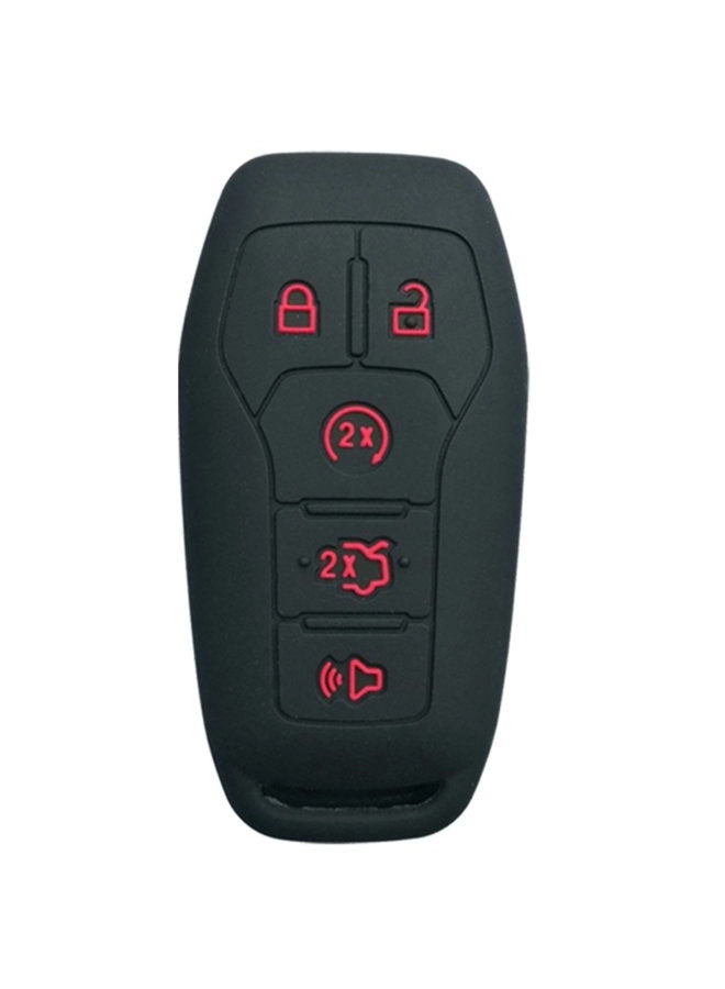 Coolbestda Silicone Key Fob Cover - Ford Explorer Edge Mustang F-150 Fusion Lincoln MKZ MKC 2015 2016 2017