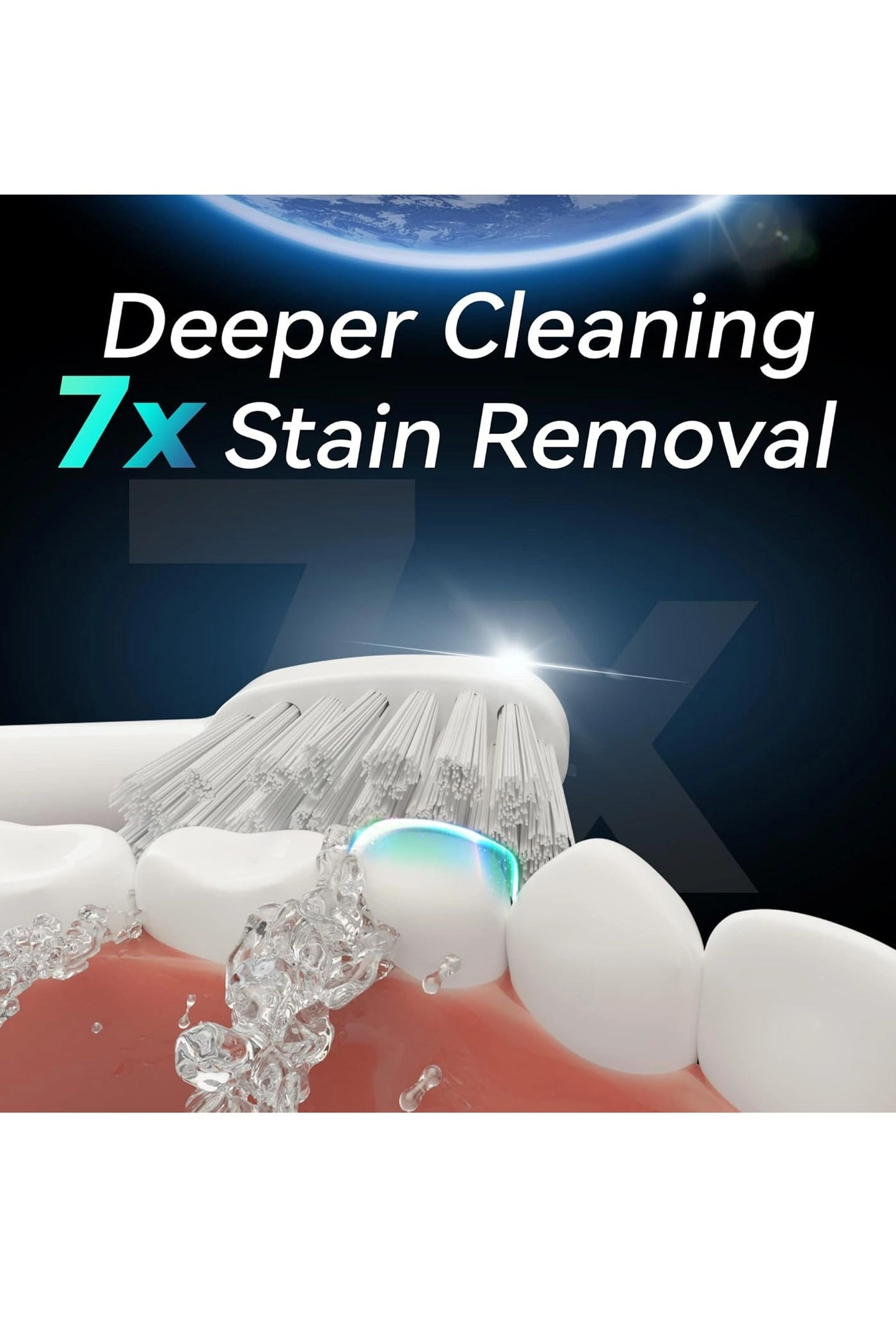 Sonic Electric Toothbrush - 8 Heads 5 Modes Midnight Black