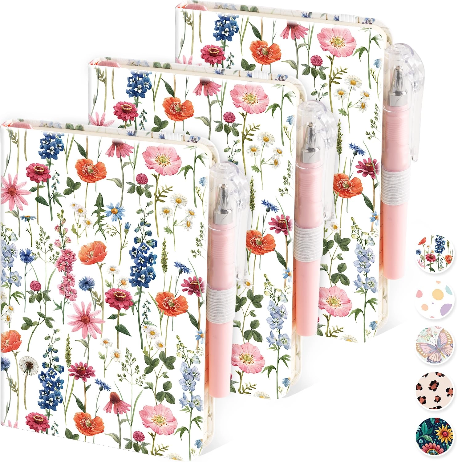 Small Notebook Journal - 68 Sheets 3 Pack Ruled