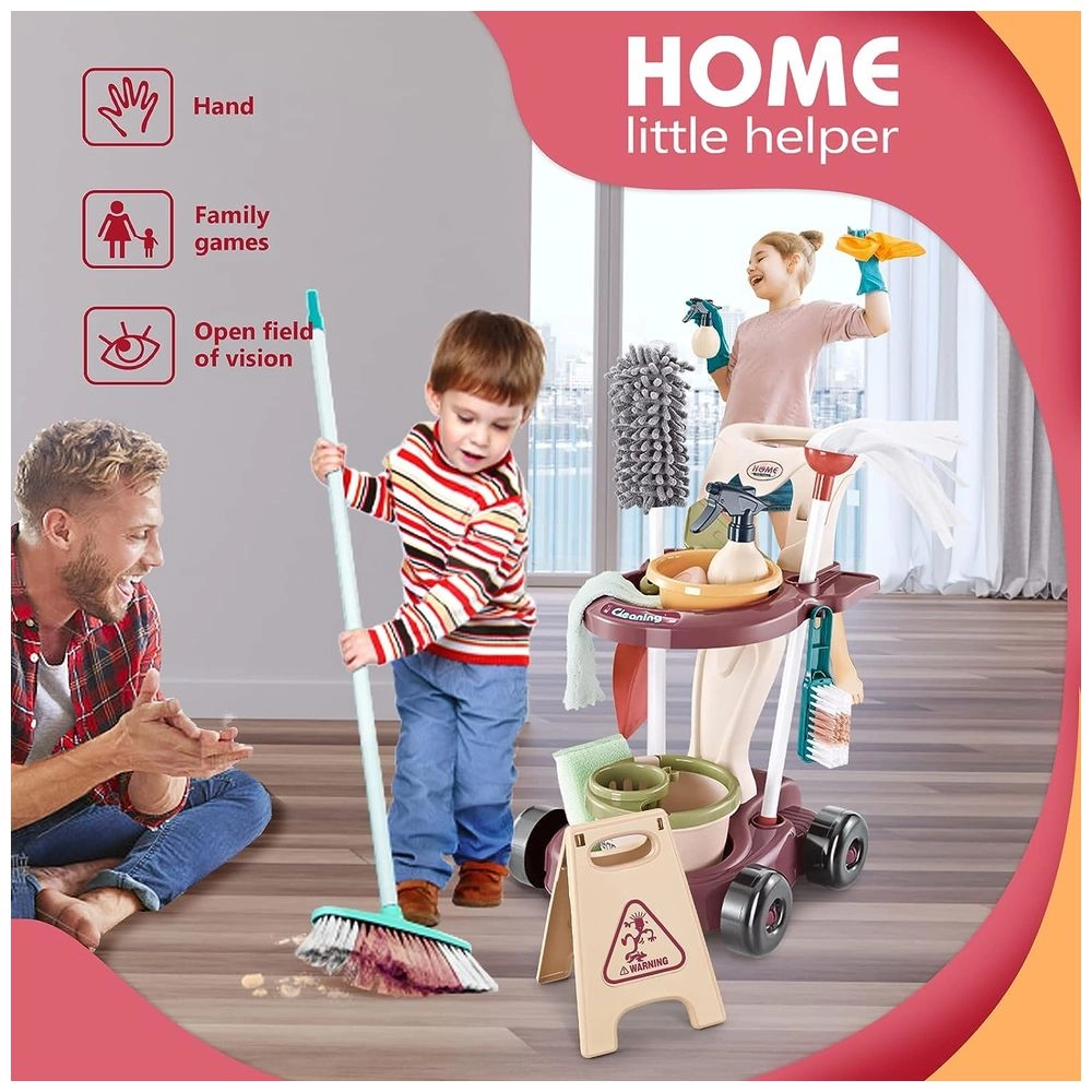 Cleaning Trolley Set - 15 pcs (5551007-667-57)