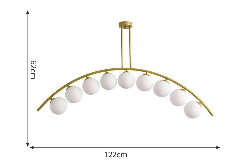 158 CHANDELIER 9 DOOM LIGHT