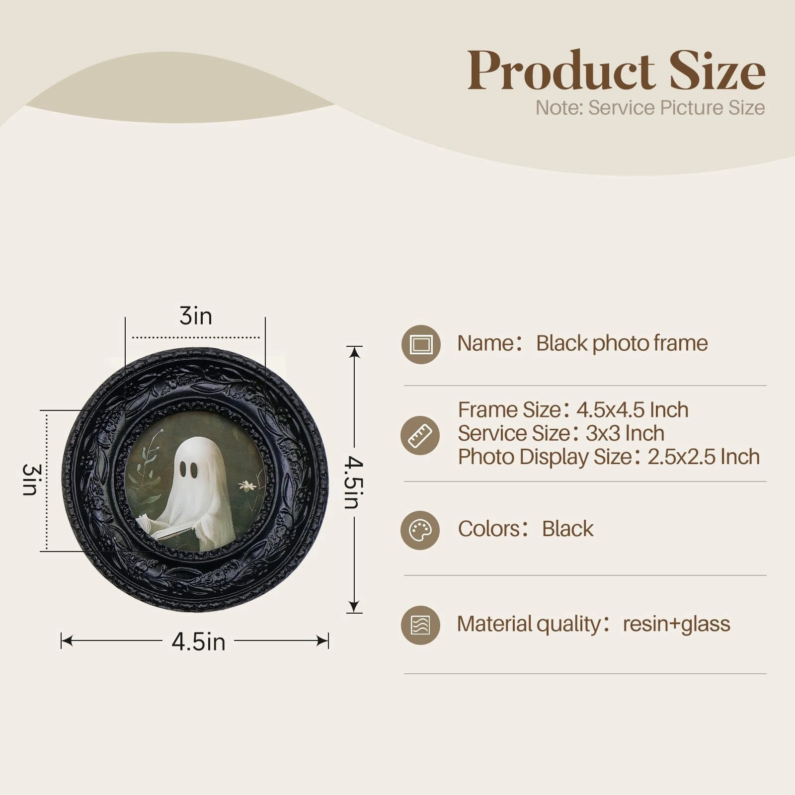 Gothic Picture Frame Set - 3x3 & 4x6