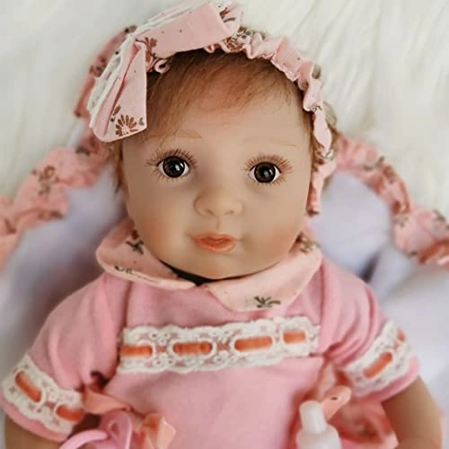 Reborn Baby Doll - 16 Inch Vinyl Cotton Body Pink