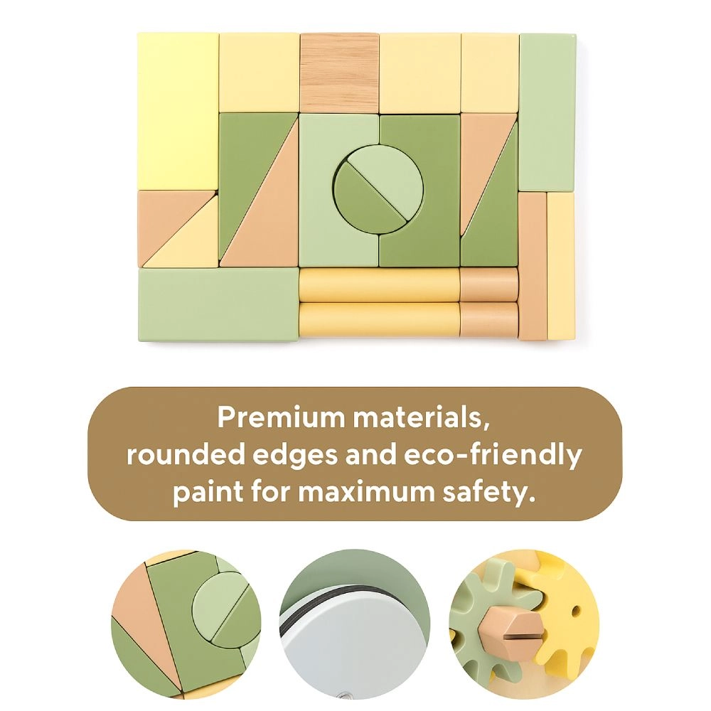 Enzo Wooden Baby Walker - 5-in-1 Activity Center