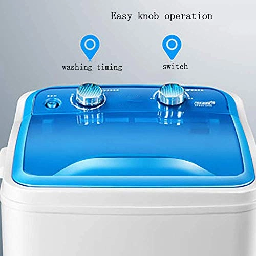PYXZQW Portable Compact Mini Single Tub Washing Machine with Wash and Spin Cycle,6Kg Capacity for Home Travel Camping Apartments Dorms