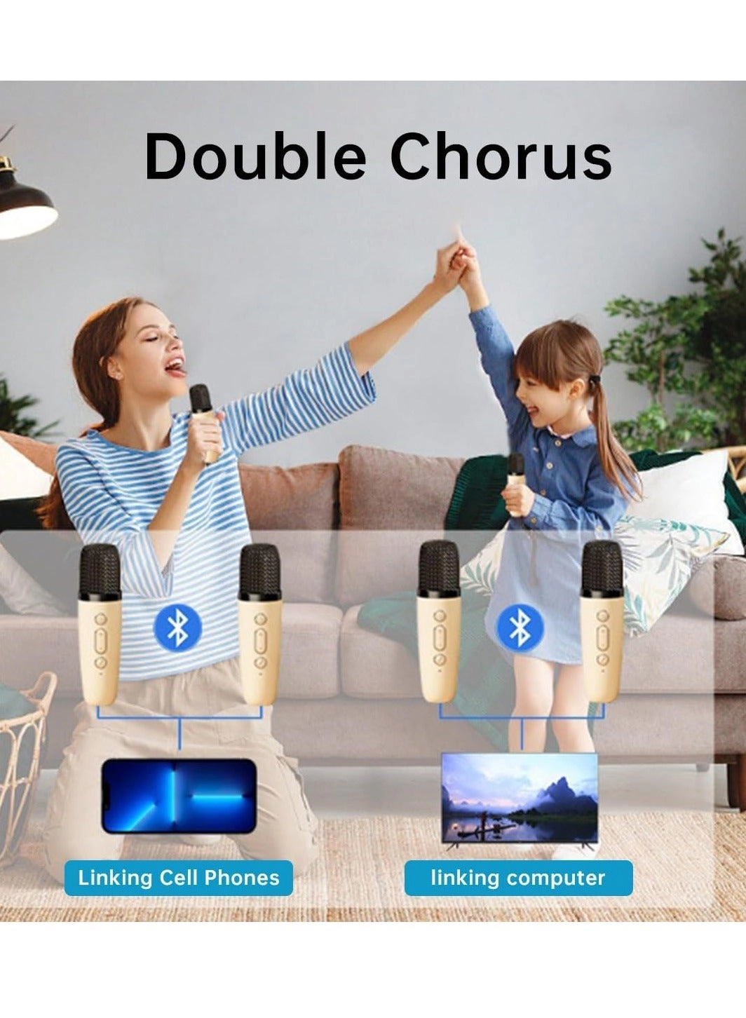 Mini Karaoke Machine - 1 Wireless Microphone