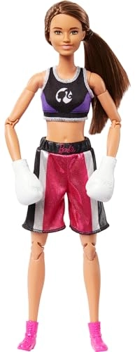 Barbie Made to Move Doll - Brunette Boxer 22 Bendable Joints Ages 3+