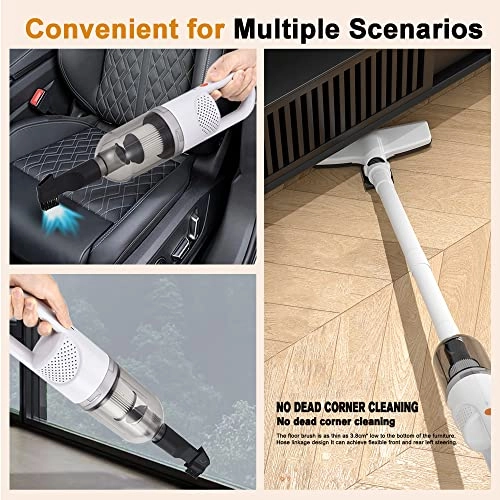 6in1 Lightweight Stick Vacuum Cleaner - Handheld Cordless