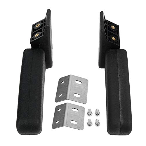 Passenger Rear Armrest - 300mm X 245mm X 39mm Black ABS Plastic