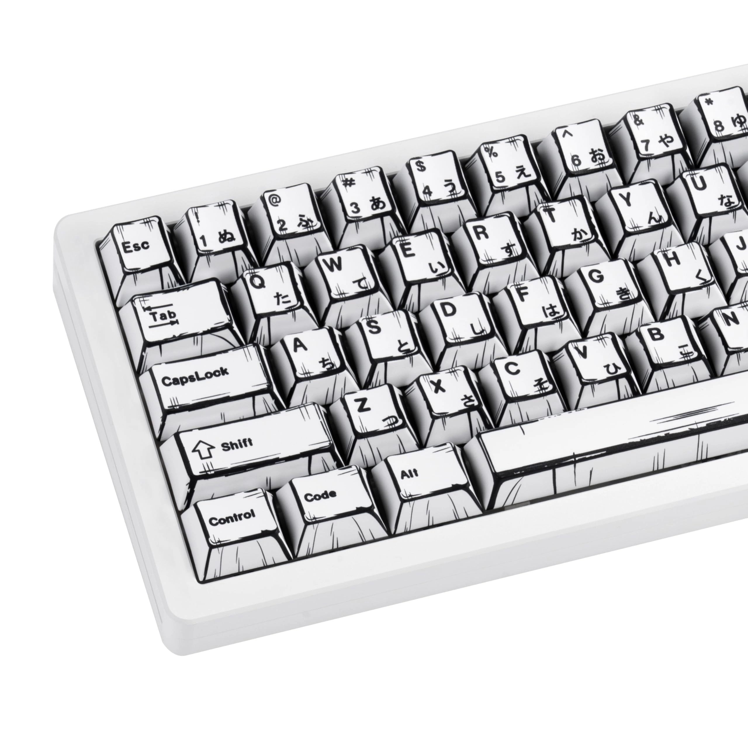 Manga Style PBT Keycaps Set - keyboard