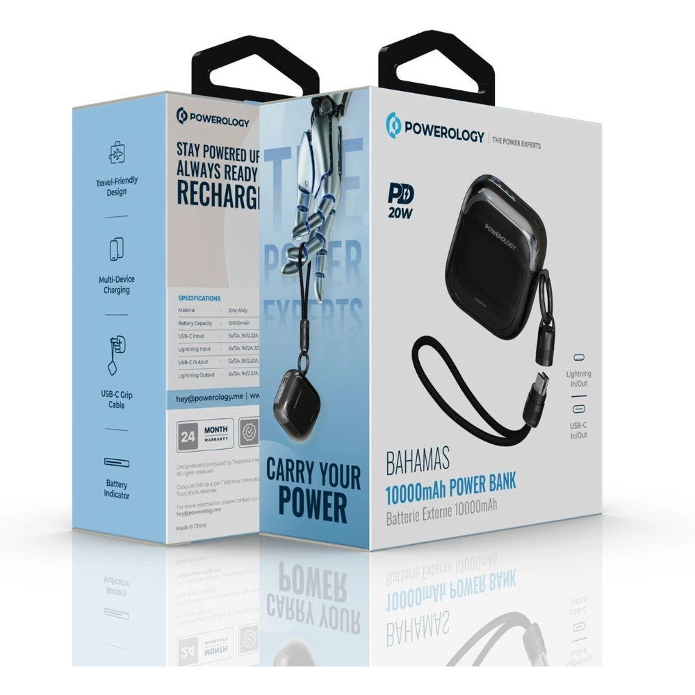Powerology PPBCHA103BG - 10000mAh 22.5W Fast Charging