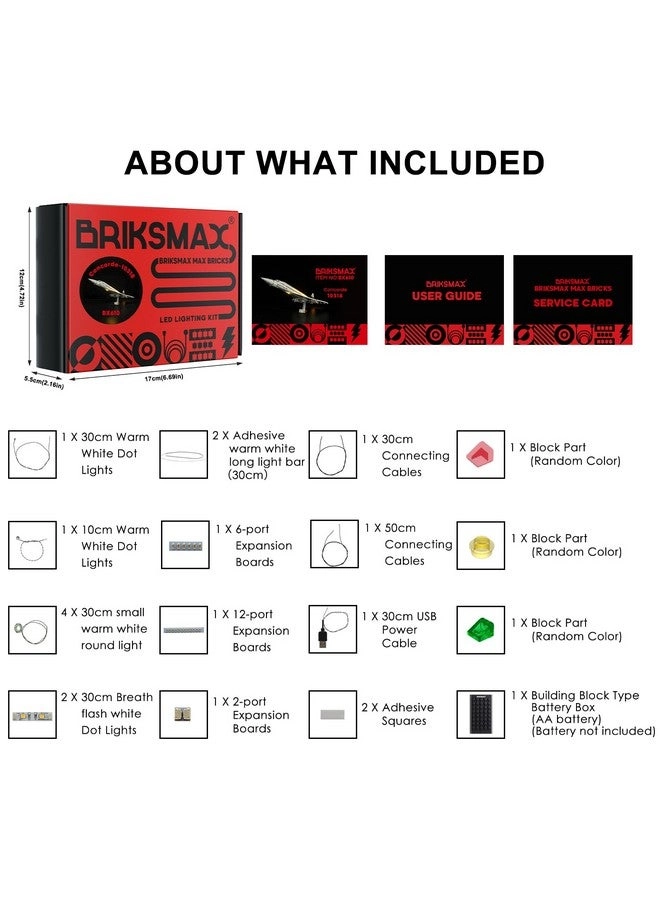 Lighting Kit for LEGO Icons Concorde 10318