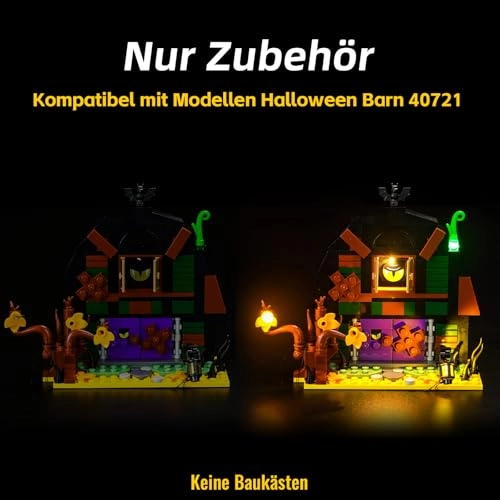 LED Light Set - Compatible with 40721 Halloween Barn 5 light sources