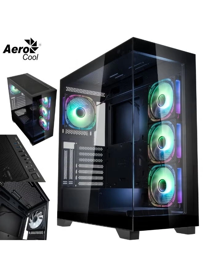 Aerocool B507F-G-BLK - Side window Mid Tower