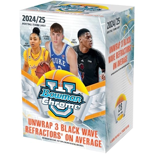 Topps Bowman University Chrome Basketball - 4 cards per pack 7 packs per box Value Box