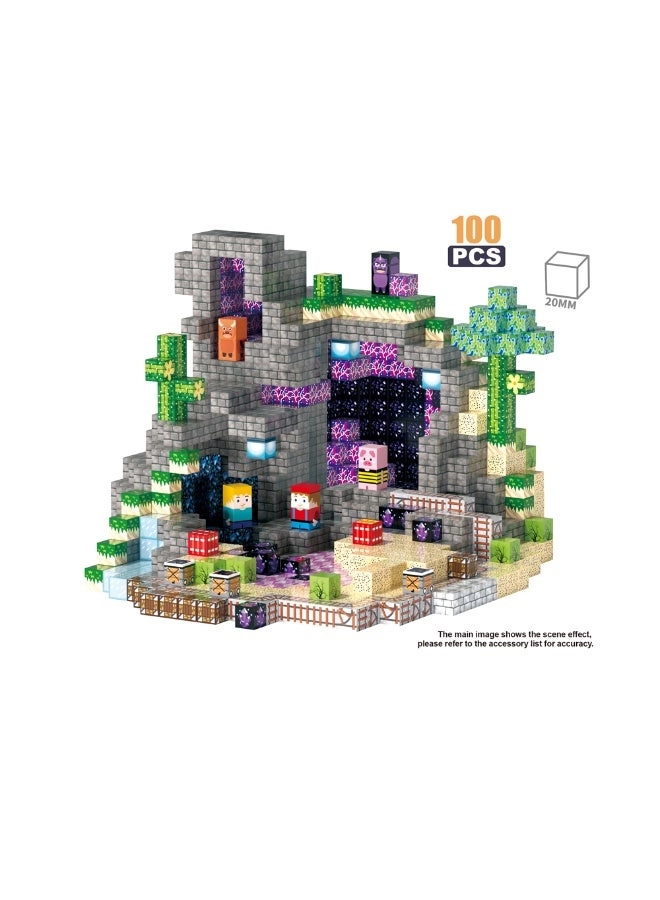 Magnetic Mini Blocks - 100 pcs