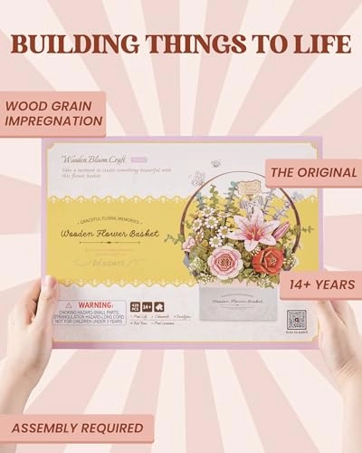 Flower Bouquet Basket Building Set - Floral