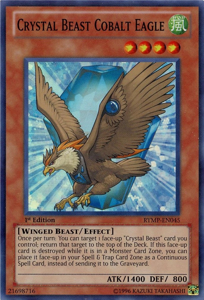 Yu-Gi-Oh! Crystal Beast Cobalt Eagle RYMP-EN045 - 1st Edition