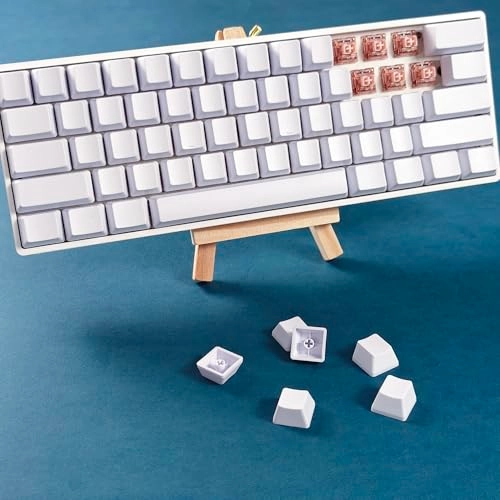 Blank Thick PBT OEM Profile 61 ANSI Keycaps - Wired