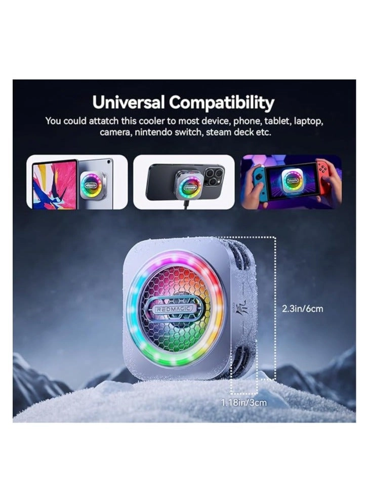 6 Pro Magnetic Phone/Tablet Cooler - 30W Ultra-Cooling 35W Mini GaN Charger Magnetic Mount