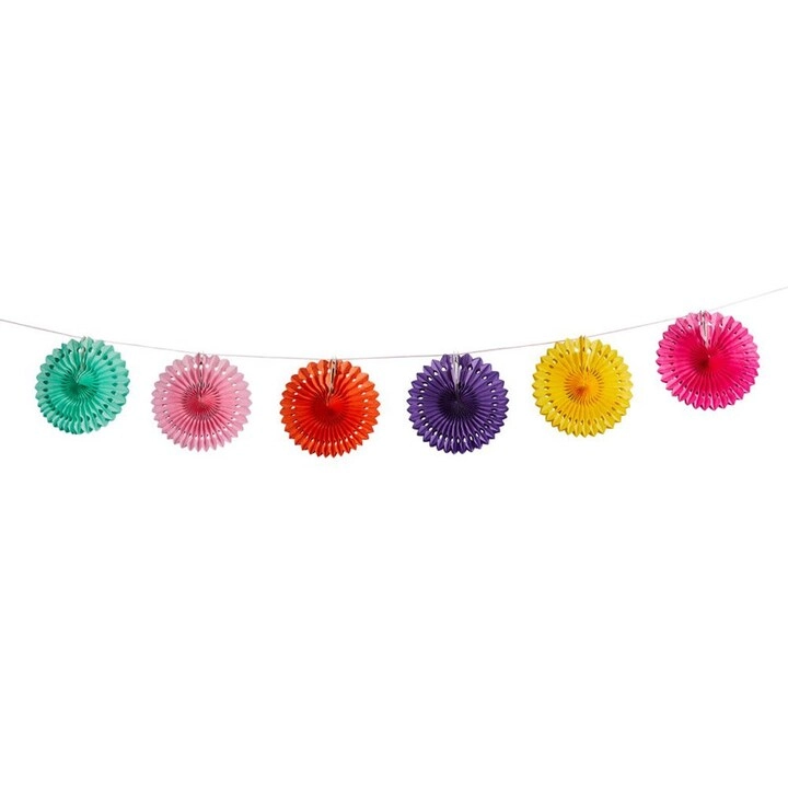 Hootyballoo Paper Fan Garland