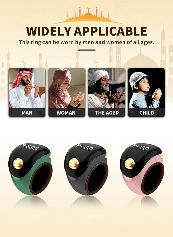 Tasbeeh Ring - Smart Counter OLED Display
