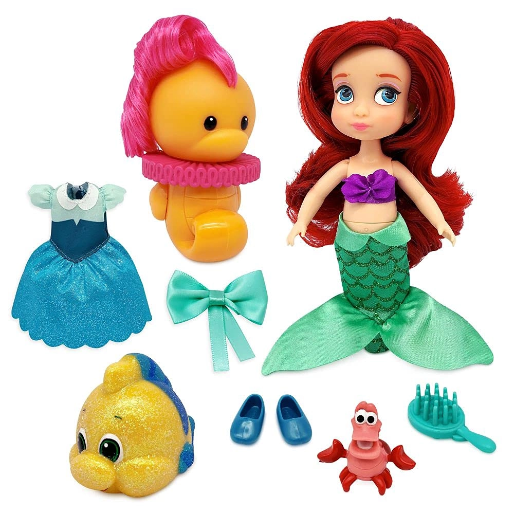 Disney Store Ariel Mini Doll Play Set - Animators' Collection 5 Inches Ages 3+
