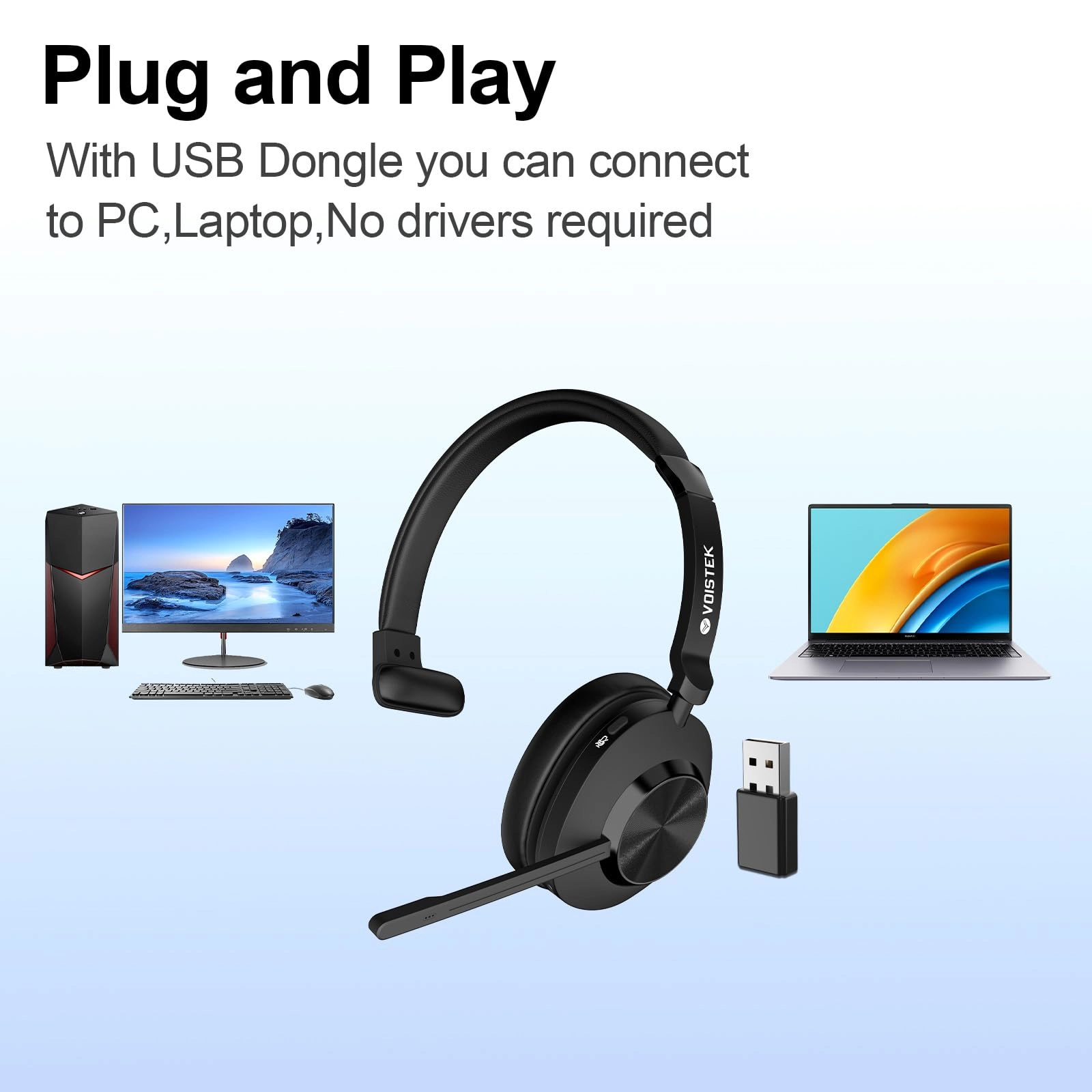 VS887BT Wireless Headset