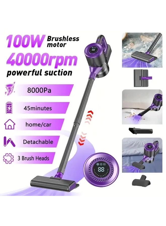 4-in-1 Wireless Handheld Vacuum Cleaner - 2000mAh