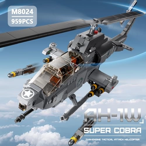 AH-1W Super Cobra (M8024) - 958 Pcs 1:35 Helicopter Building Kit