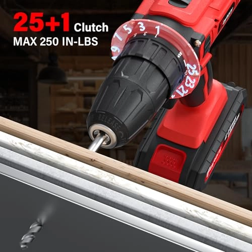 21V Cordless Power Drill - 1500mAh