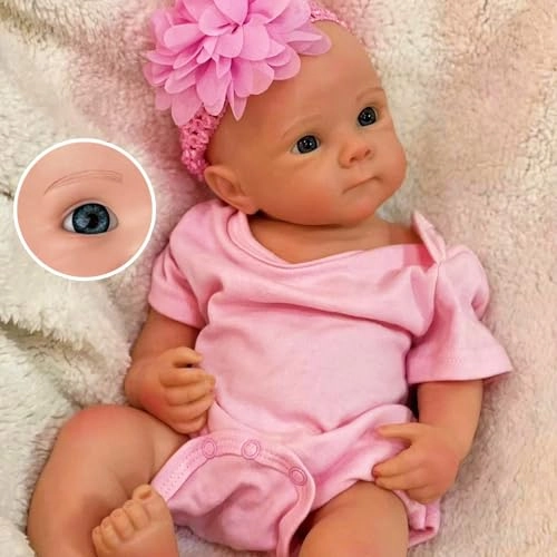 Reborn Baby Doll - 18 Inch Silicone Pink Ages 3+