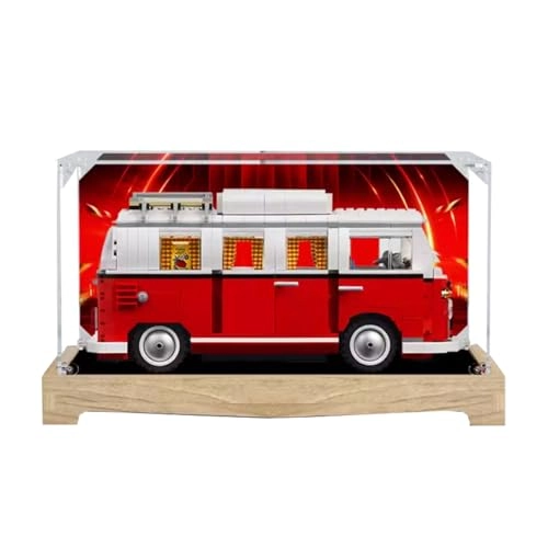 Figures Display Box - 36x18x18cm Acrylic Log+background B