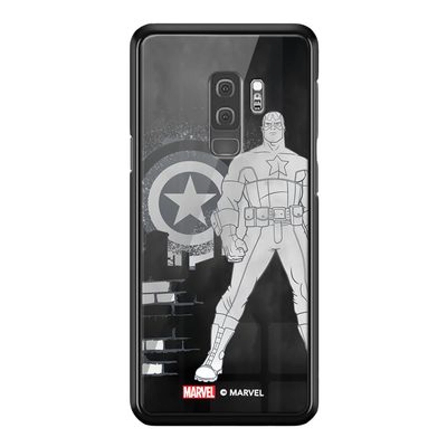 Wackylicious Captain America Soldier Cover Back Case for Galaxy S9 Plus