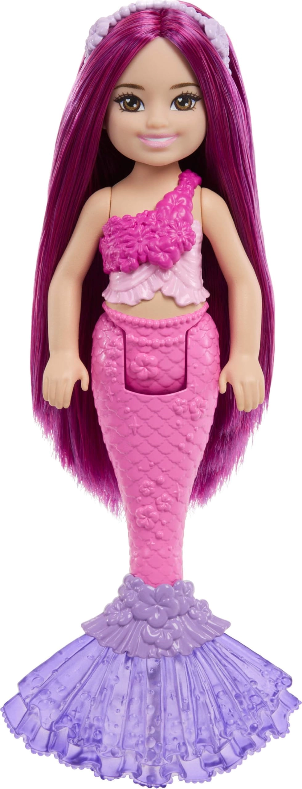 Mattel Chelsea Doll - 6-inch Pink Hair Mermaid Ages 3+