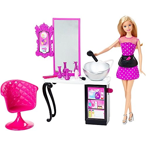 Malibu Ave Salon Playset - Doll Included Working Water Sprayer