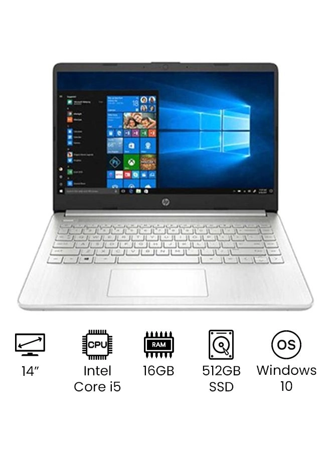 HP 14-DQ1055CL--SLVi5 - 14'' Core i5-1035G1 16GB DDR4 512GB SSD