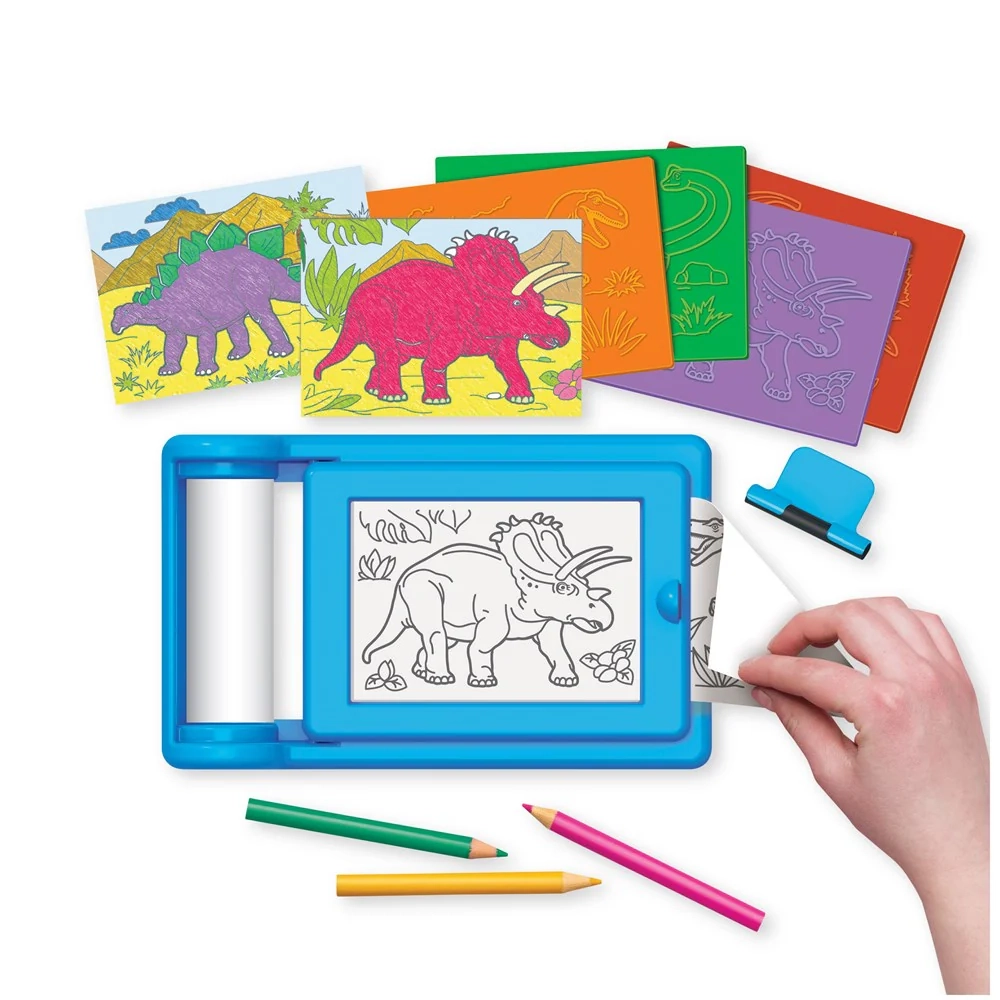 Dinosaur Rub Art Studio Craft Kit - 4+ years