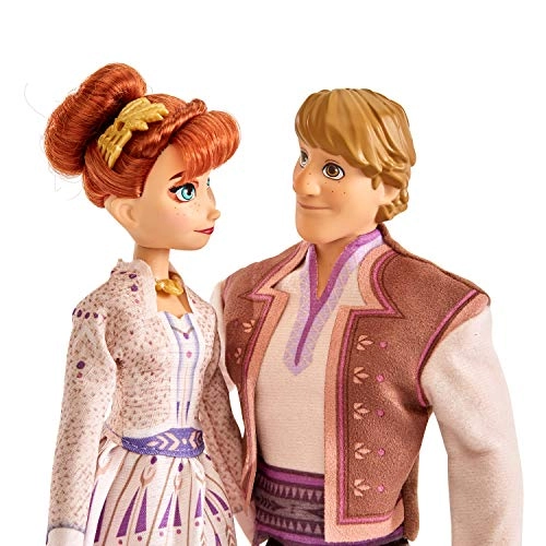 Anna Fashion Doll - Frozen 2 Outfit + Kristoff Fashion Doll Ages 3+