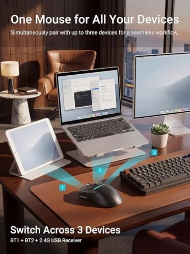 R108 Tri-Mode Wireless Mouse - Wireless