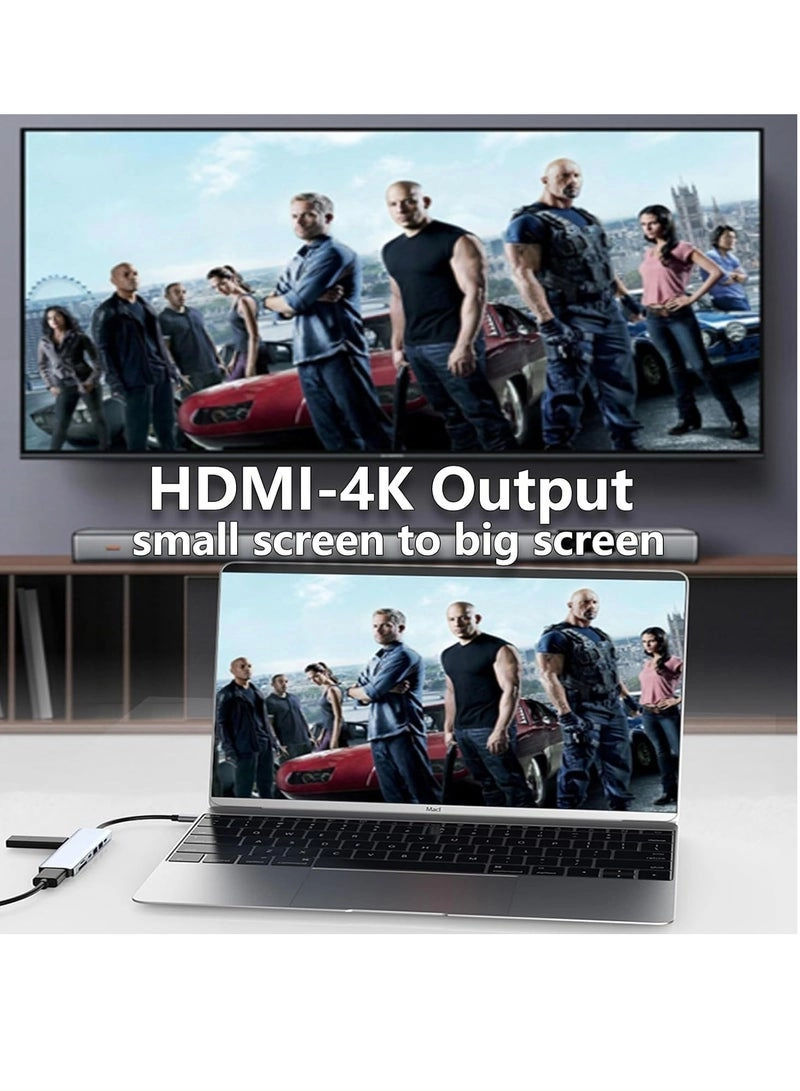 USB C Hub - 4K HDMI 100W PD