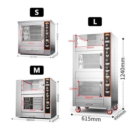 S6OBty6CI-L L Sweet Potato Oven - Stainless Steel 360°rotation
