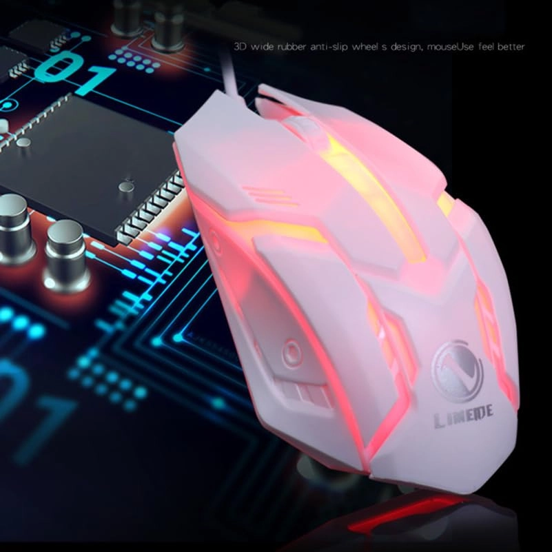 Ergonomic Backlit Gaming Mouse - Wi-Fi