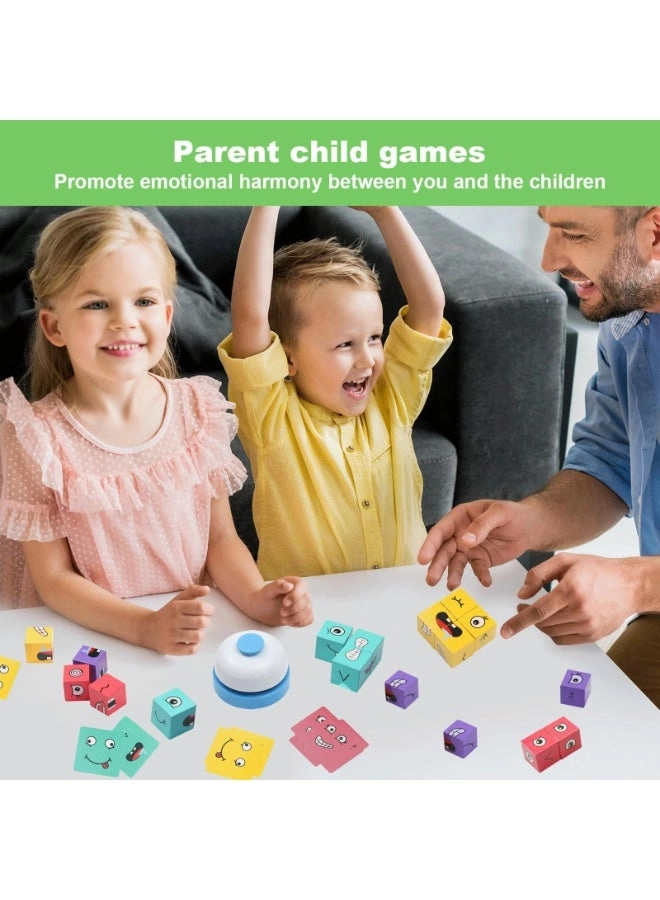 Face Changing Cube 3D Wooden Puzzle - 16 pcs