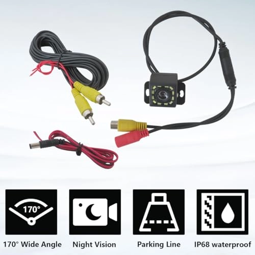 Backup Camera - 12-LED Night Vision AV/RCA 420 TV Lines