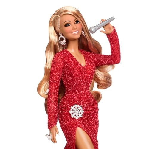 Mariah Carey Doll - Signature Holiday Celebration shimmery red gown