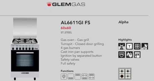 AL6611GI Dualfuel Cooker