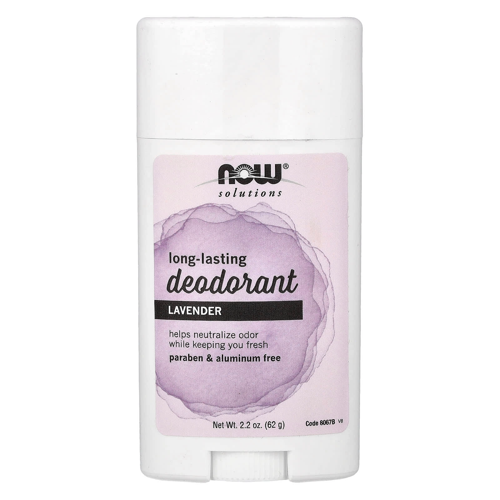 NOW Foods Solutions Long-Lasting Deodorant - Lavender 62 g