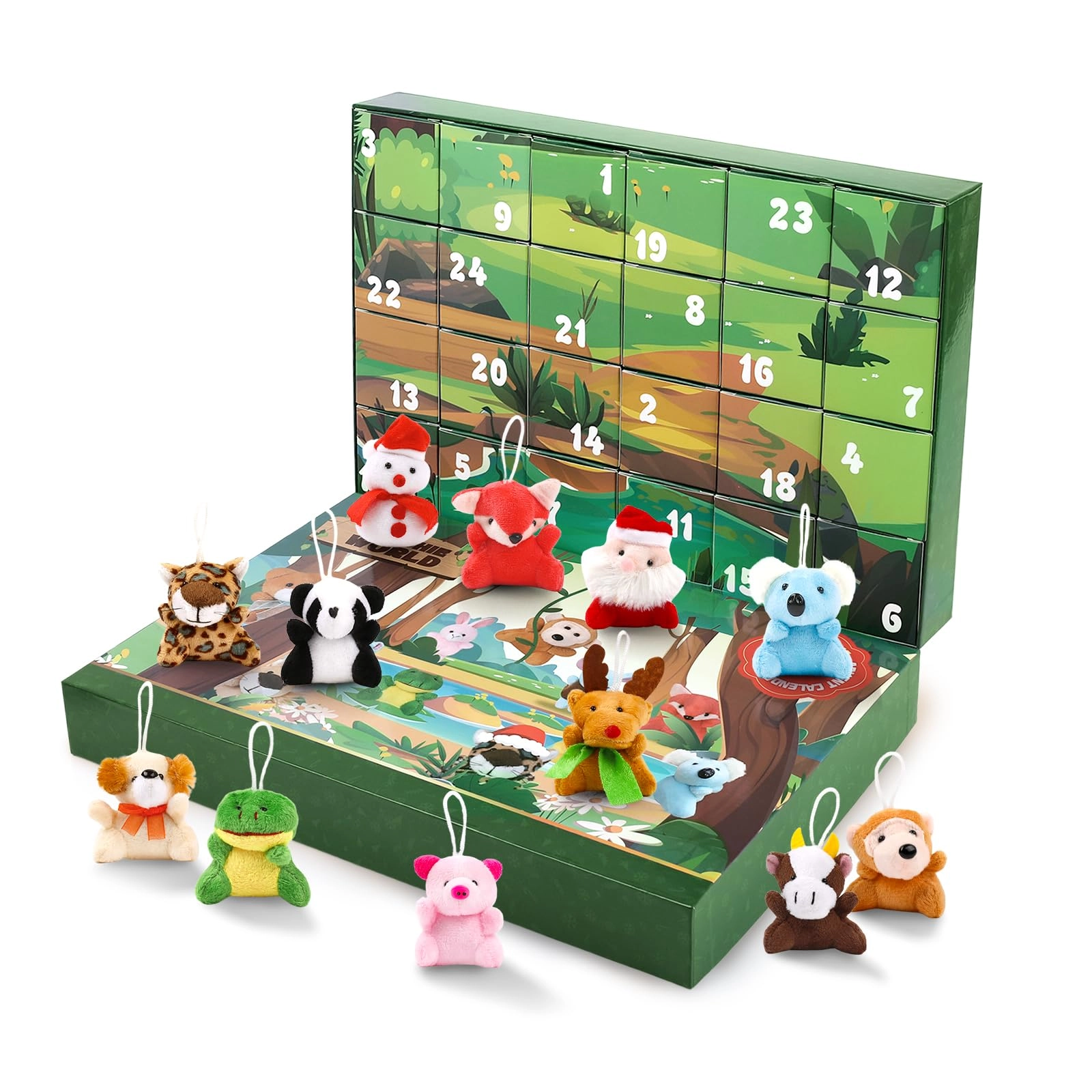 Mini Stuffed Animals - 24 Pack Multicolor